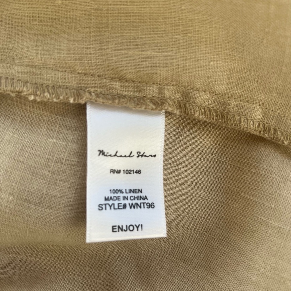 Michael Stars Button-Down Brady Dress in Natural Beige Size Small - Picture 12 of 13